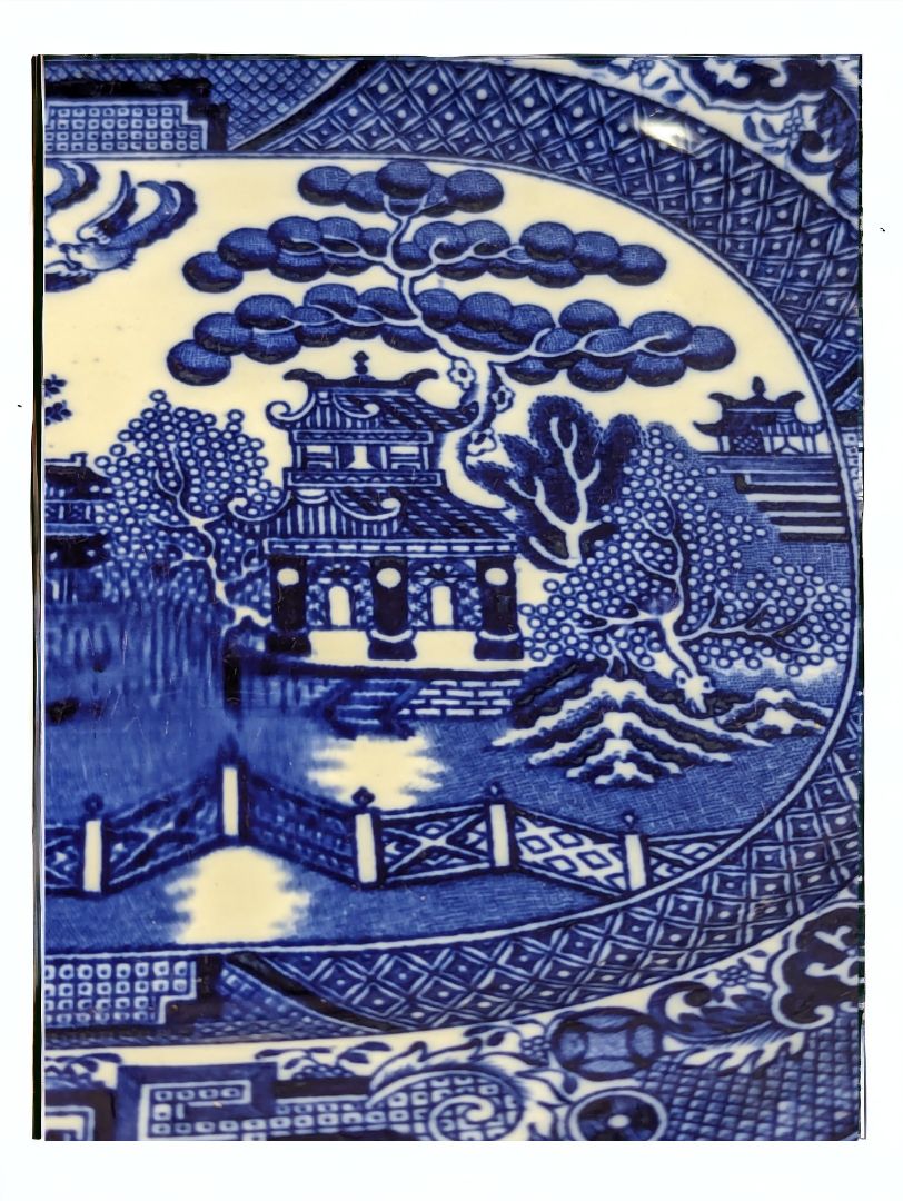 Vintage Allertons Blue Willow Plate