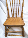 Mid Century Pressed Back Spindle Chairs