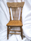 Mid Century Pressed Back Spindle Chairs