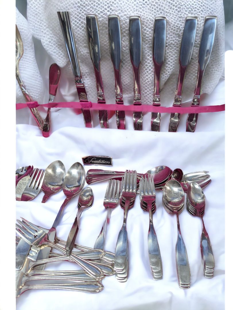 62 Pieces of Mixed Silverware