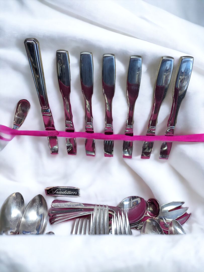 62 Pieces of Mixed Silverware