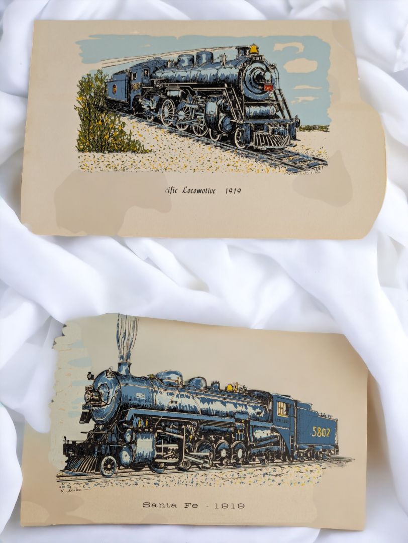 Vintage Portfolio Of Canadian Pacific Steam Locomotives