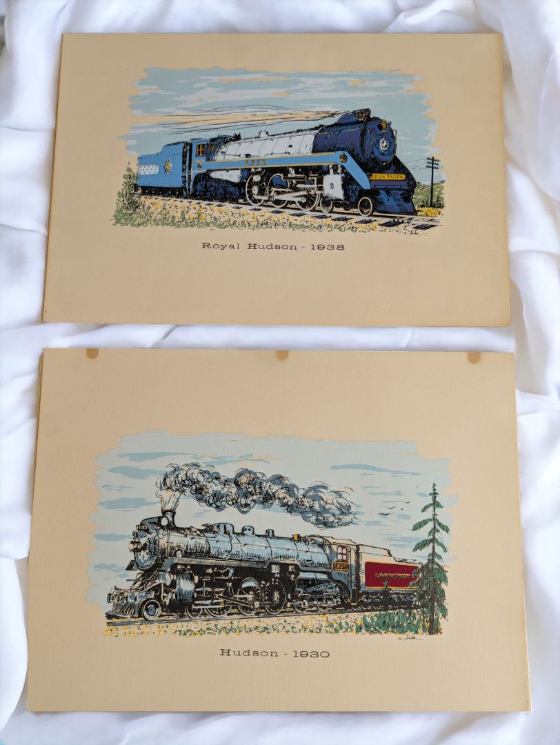 Vintage Portfolio Of Canadian Pacific Steam Locomotives