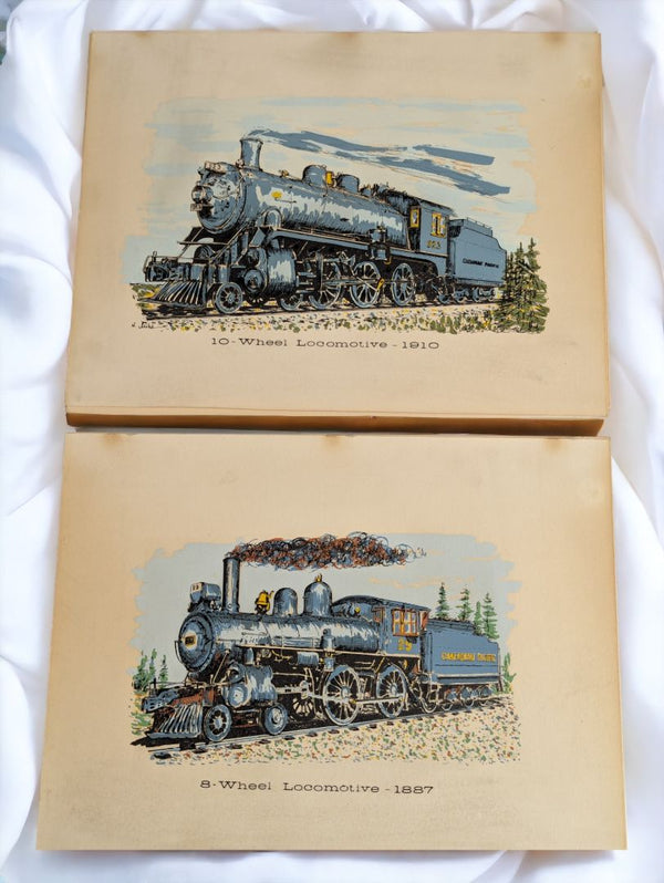 Vintage Portfolio Of Canadian Pacific Steam Locomotives