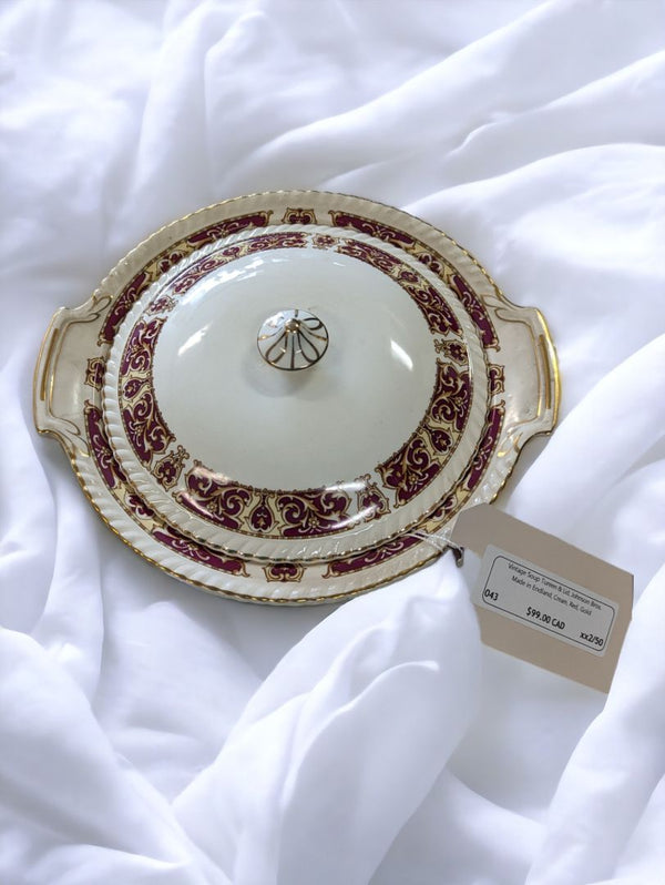Vintage Soup Tureen & Lid | Timeless Elegance for Your Table