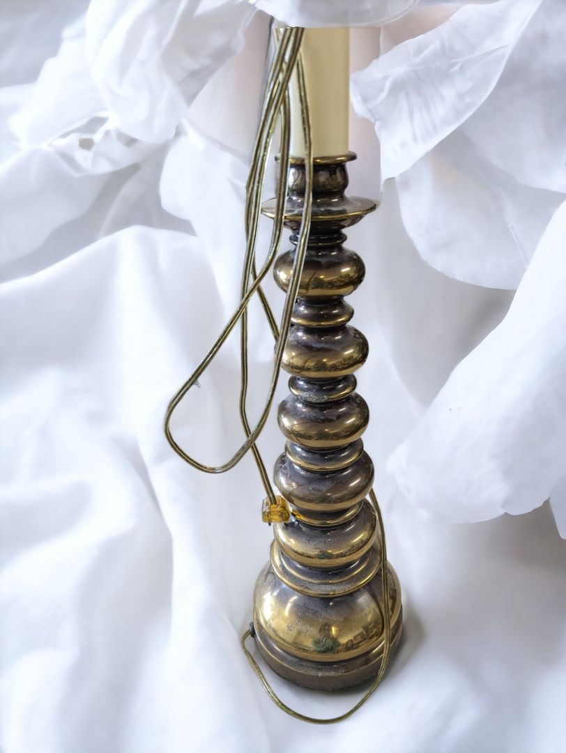 Vintage Heavy Brass Table Lamp