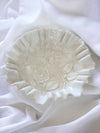 White Vintage Milk Glass Bowl | Classic Elegance for Your Table