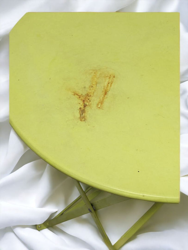 Metal Lime Green Foldable Table