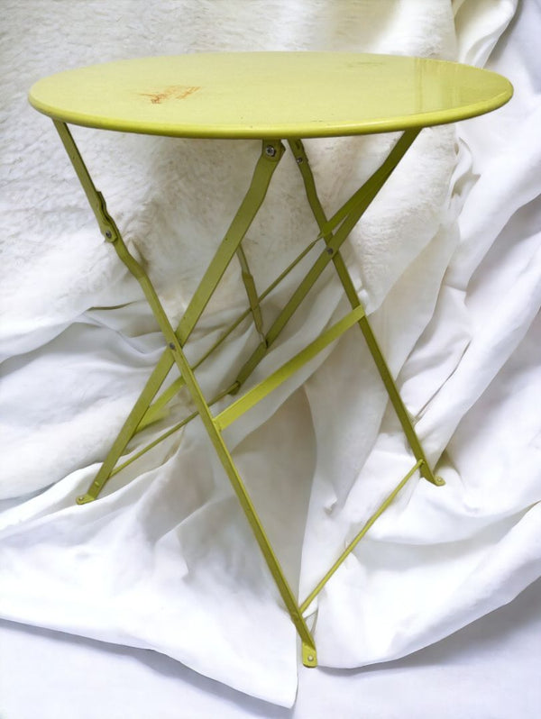 Metal Lime Green Foldable Table