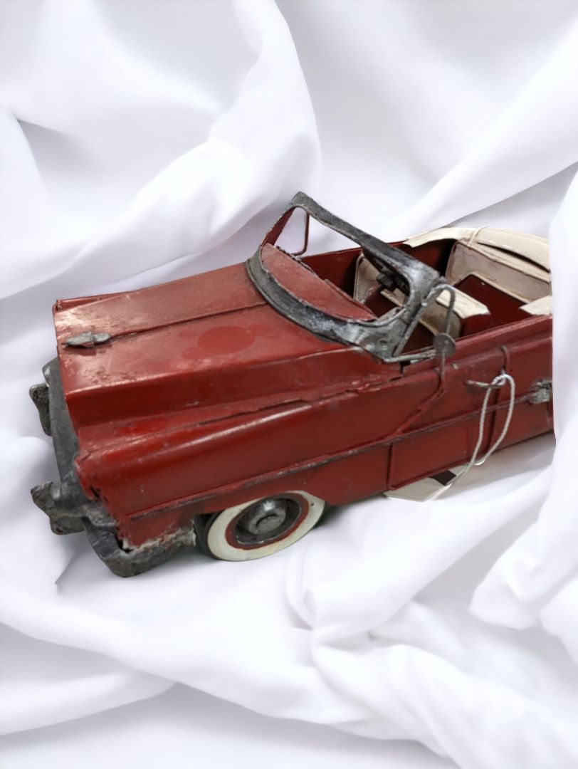 Red  Vintage Tin Cabriolet 1950s Classic