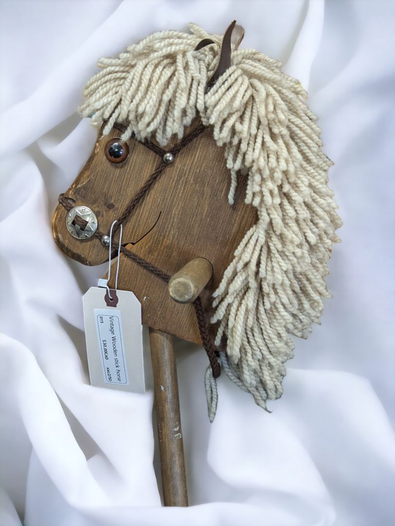 Vintage Wooden Stick Horse