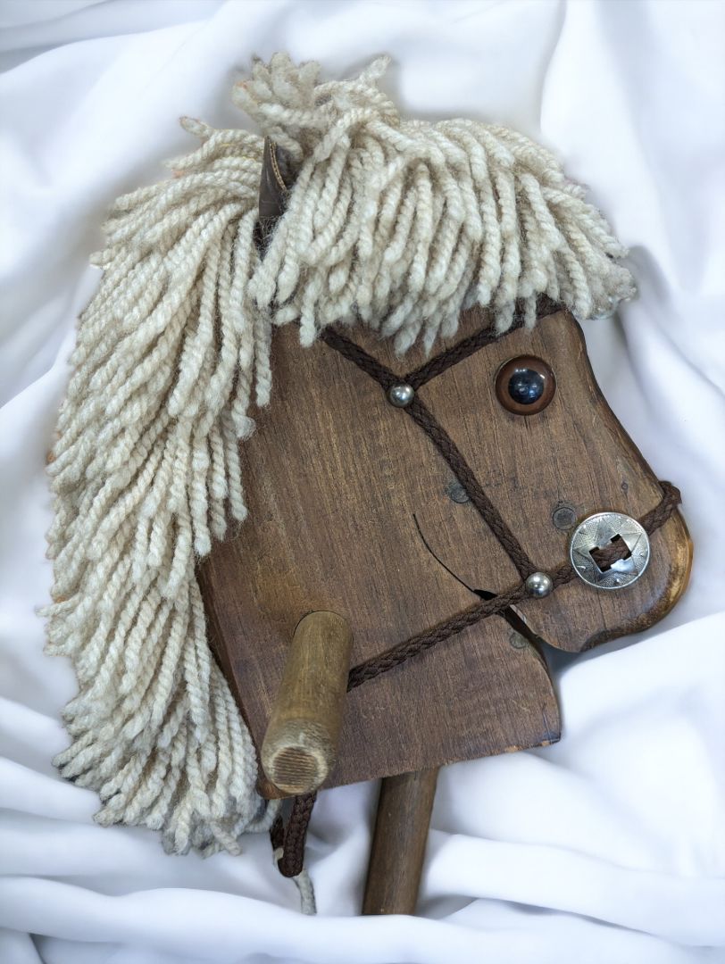 Vintage Wooden Stick Horse