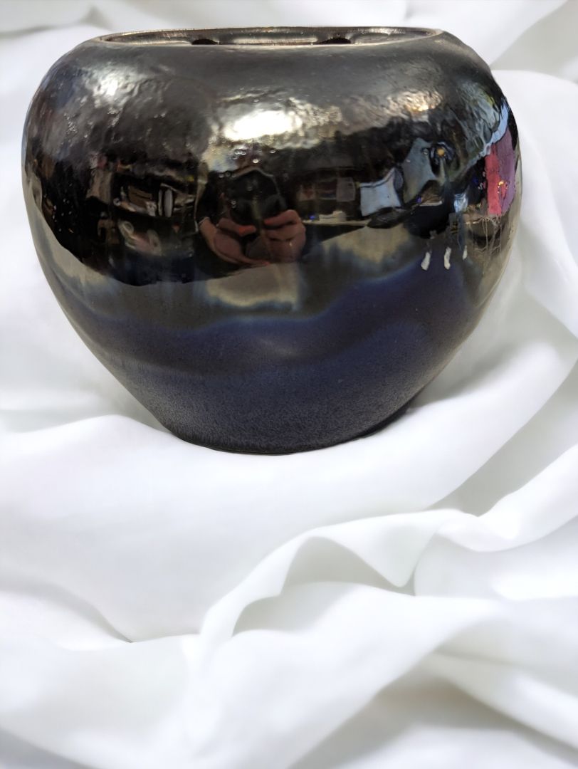Blue & Black two tone pottery