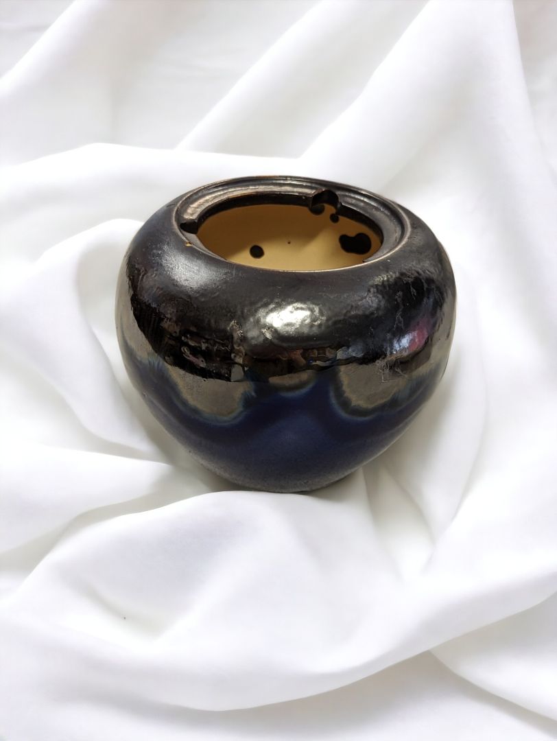 Blue & Black two tone pottery