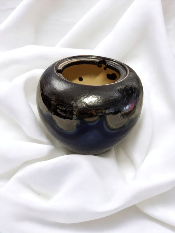 Blue & Black two tone pottery