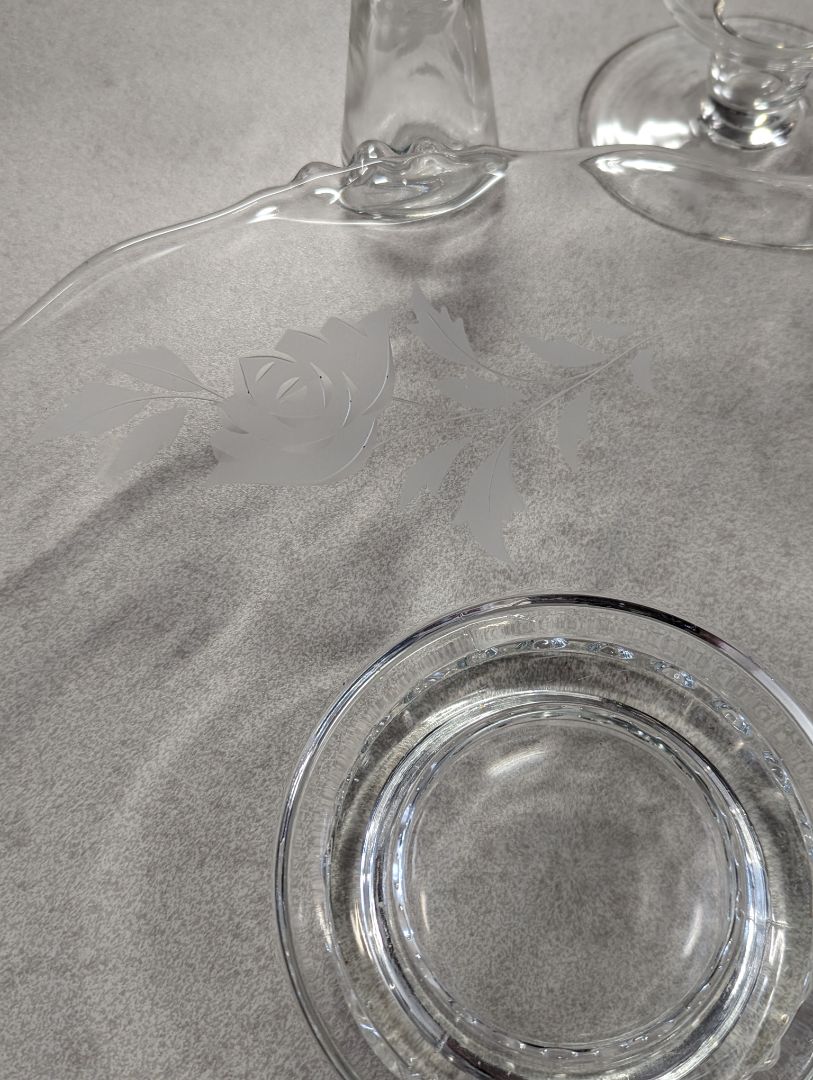 Etched Glass Set