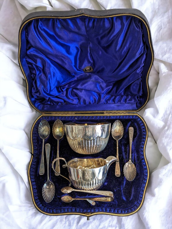 Victorian Silver Tea-Time Set 1900s