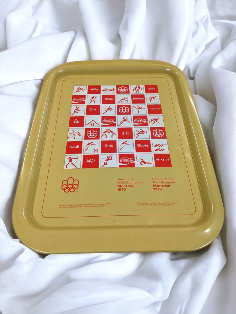 Vintage Coca Cola 1976 Olympics Tray