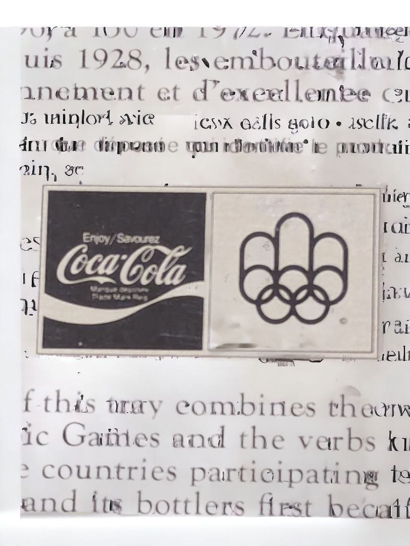 Vintage Coca Cola 1976 Olympics Tray