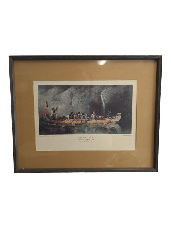 FRANCES ANN HOPKINS ''VOYAGER'S CANOE'' PRINT LITHO