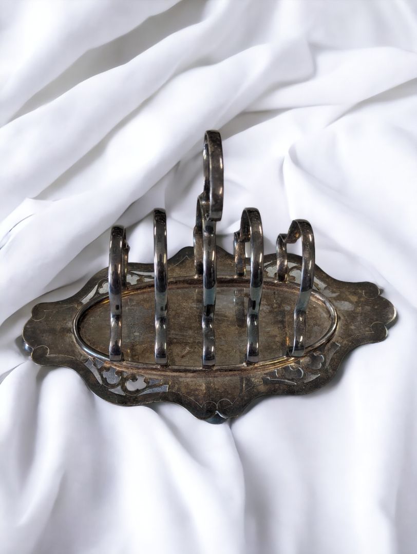 Vintage Silver Toast Holder