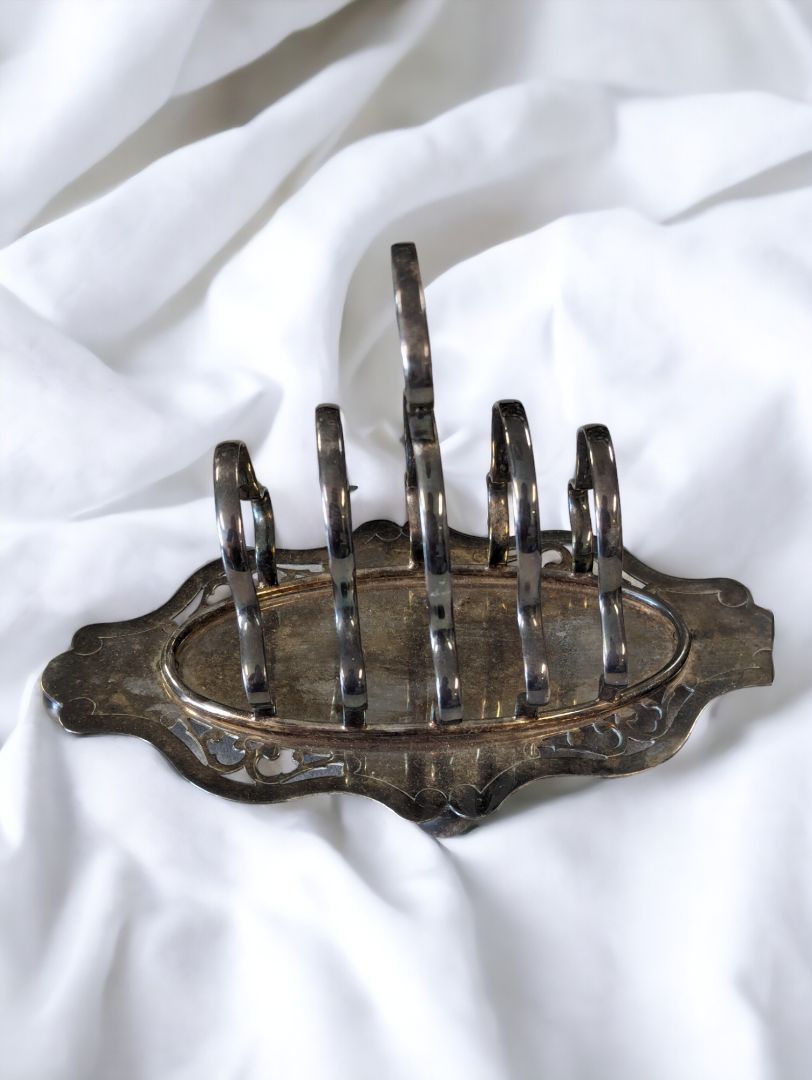 Vintage Silver Toast Holder