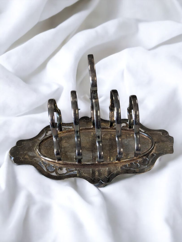 Vintage Silver Toast Holder