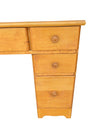 Wood desk, 7 drawers