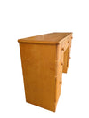 Wood desk, 7 drawers