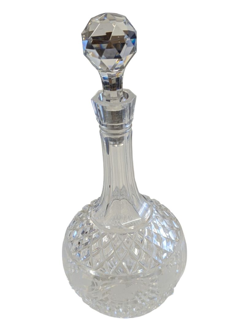 Beautiful Vintage Hand-Cut Crystal Decanter