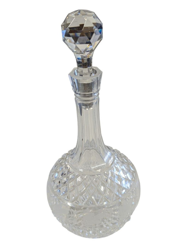 Beautiful Vintage Hand-Cut Crystal Decanter