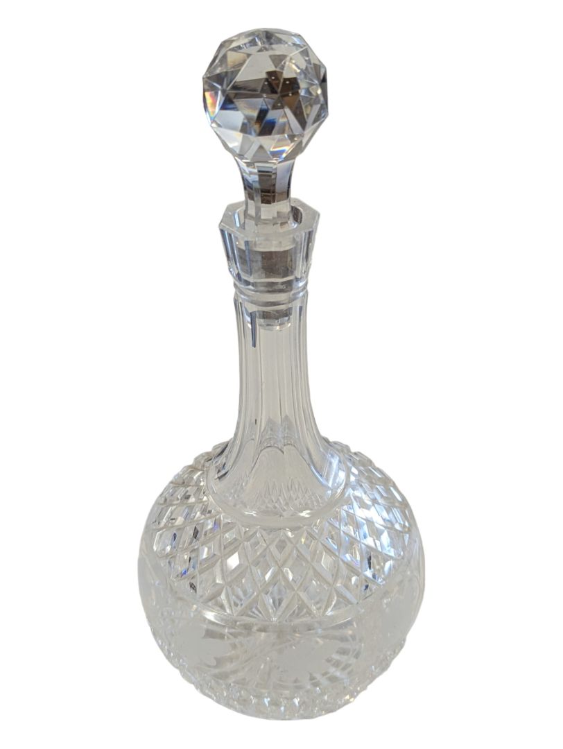 Beautiful Vintage Hand-Cut Crystal Decanter