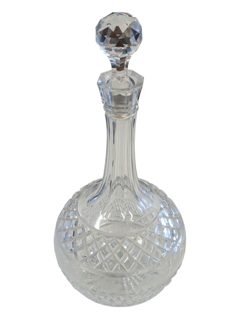 Beautiful Vintage Hand-Cut Crystal Decanter