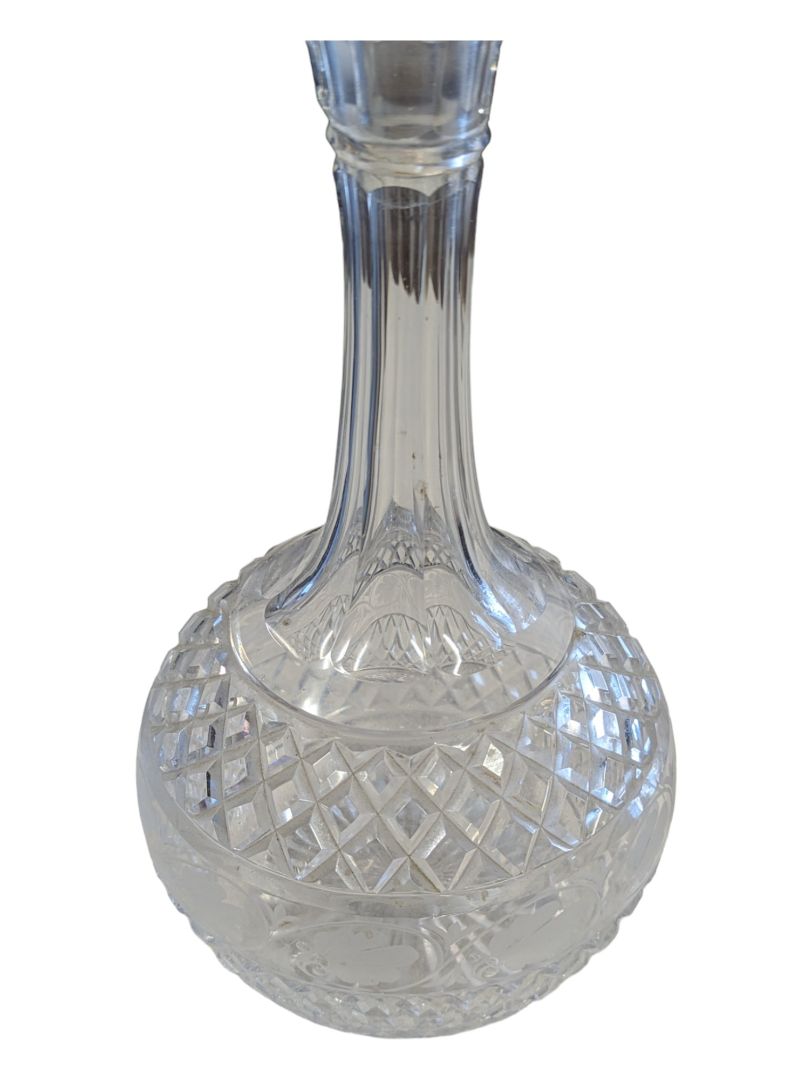 Beautiful Vintage Hand-Cut Crystal Decanter