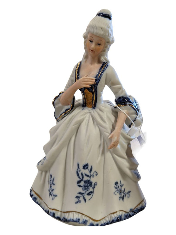 Victorian Dresden-Style Porcelain Bisque Figurine