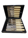 Fish Forks & Knives Silverplated & Celluloid