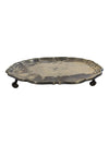 Vintage Silver Soldered Pie Crust Edge Tray