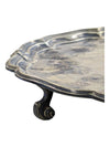 Vintage Silver Soldered Pie Crust Edge Tray