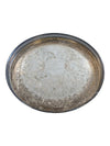 Vintage Footed Silver Tray with Gallery Rim