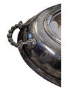Vintage Silver Serving Oval Bowl