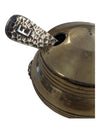 Antique Silver Plate Brass Spice Jar
