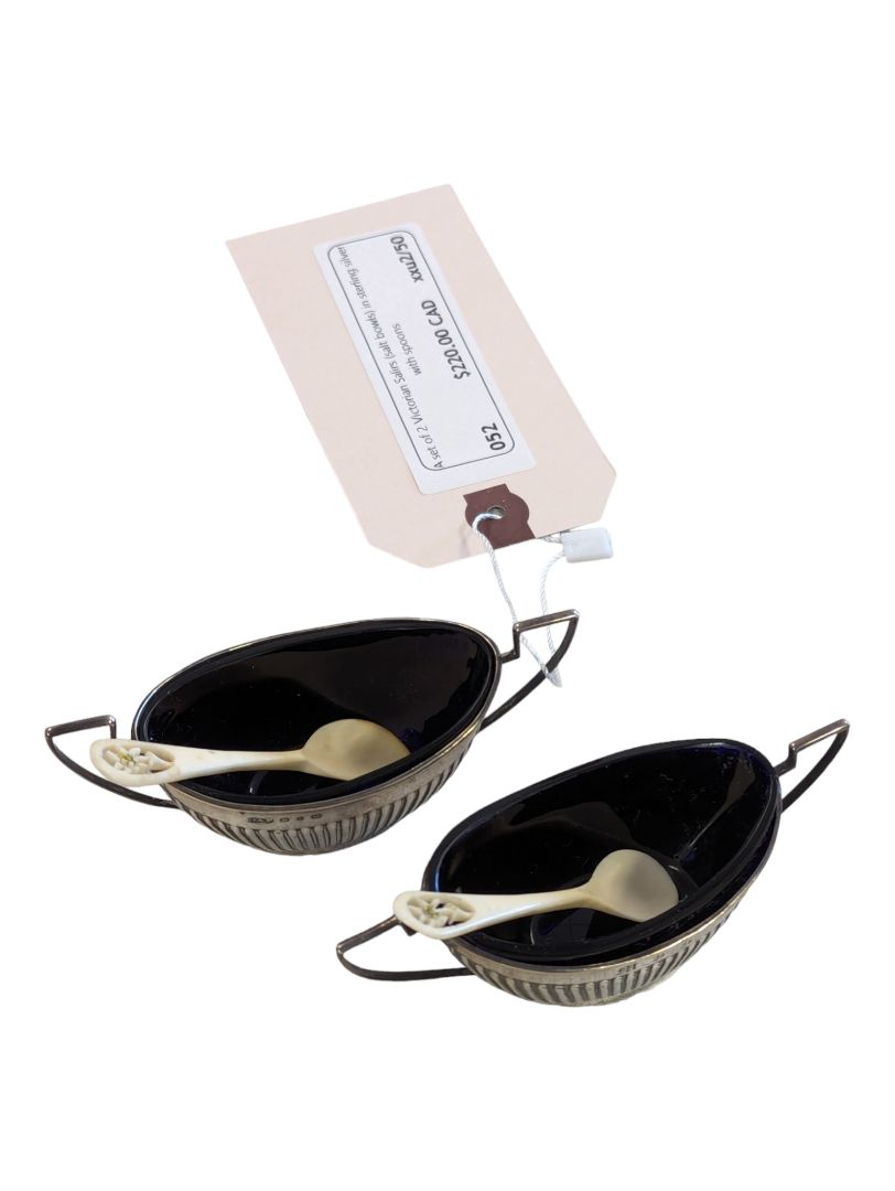 Victorian Salt Bowls - in Sterling Silver