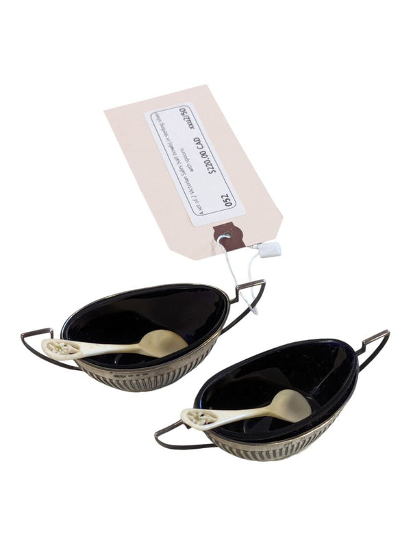Victorian Salt Bowls - in Sterling Silver