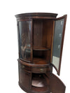 Vintage Mahogany Bow Front Corner Cabinet/Drexel Travis Court