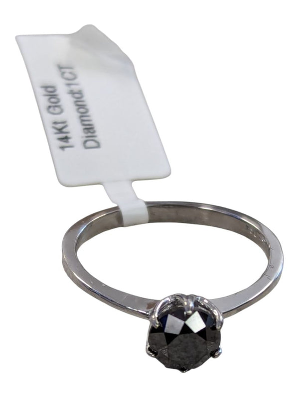 14K Black Diamond (1ct) Ring