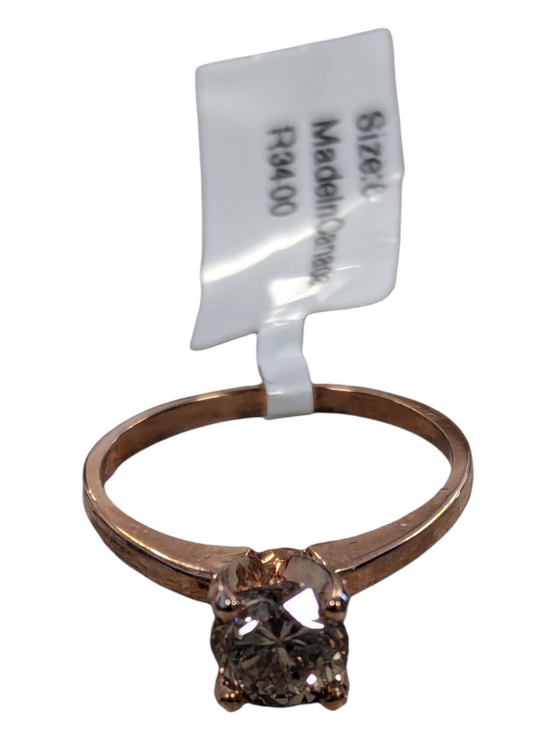 10K Rose Gold Diamond Ring
