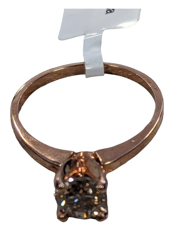 10K Rose Gold Diamond Ring