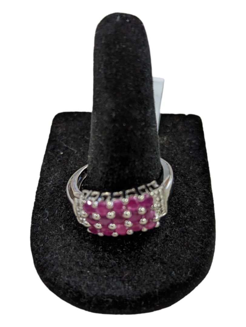 Silver Ruby (2.5ct) Ring