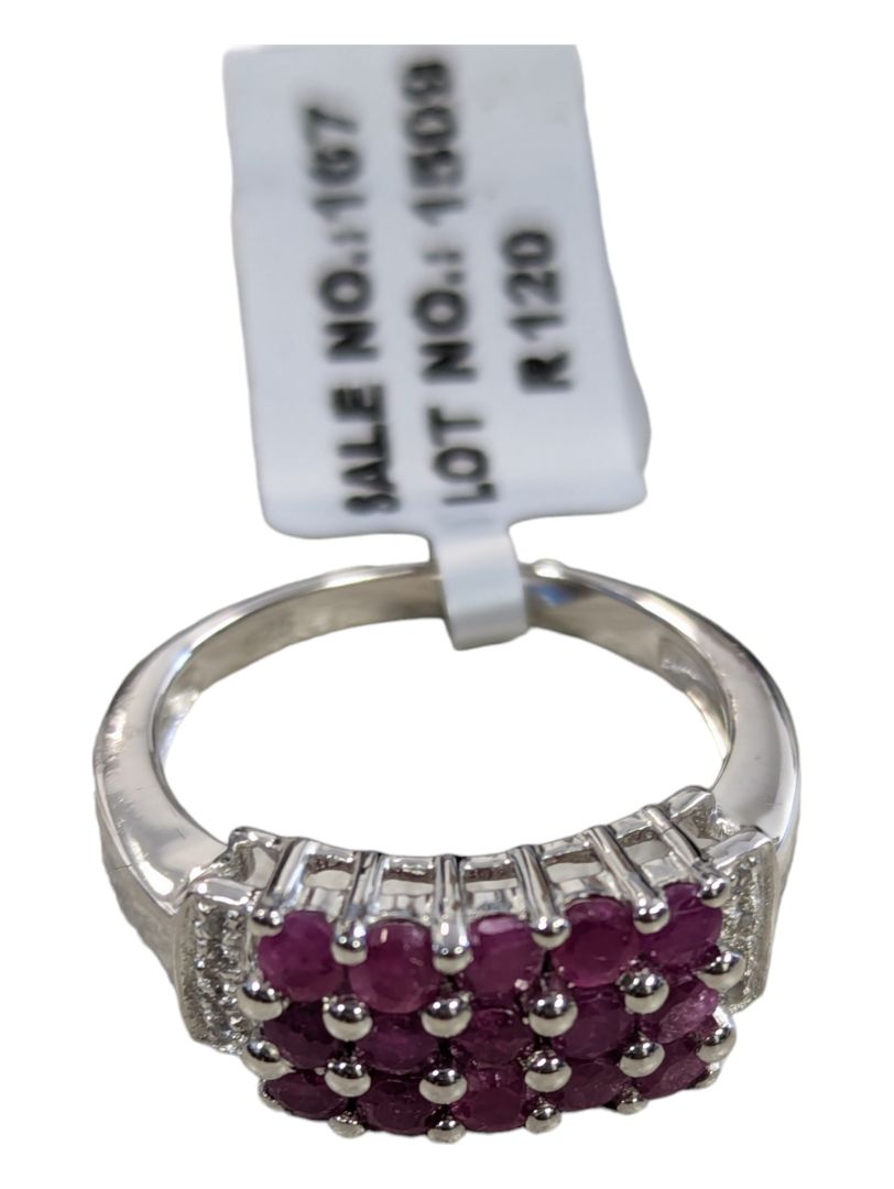Silver Ruby (2.5ct) Ring
