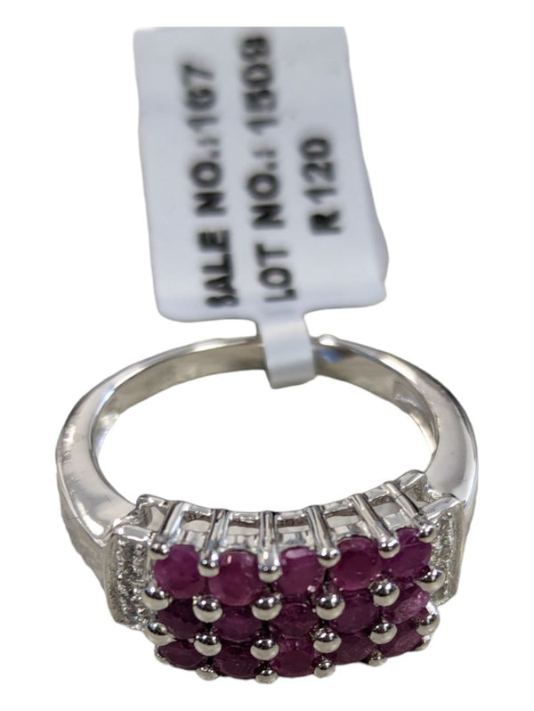 Silver Ruby (2.5ct) Ring